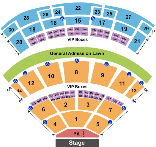 Saratoga Performing Arts Center Pitbull Seating Chart